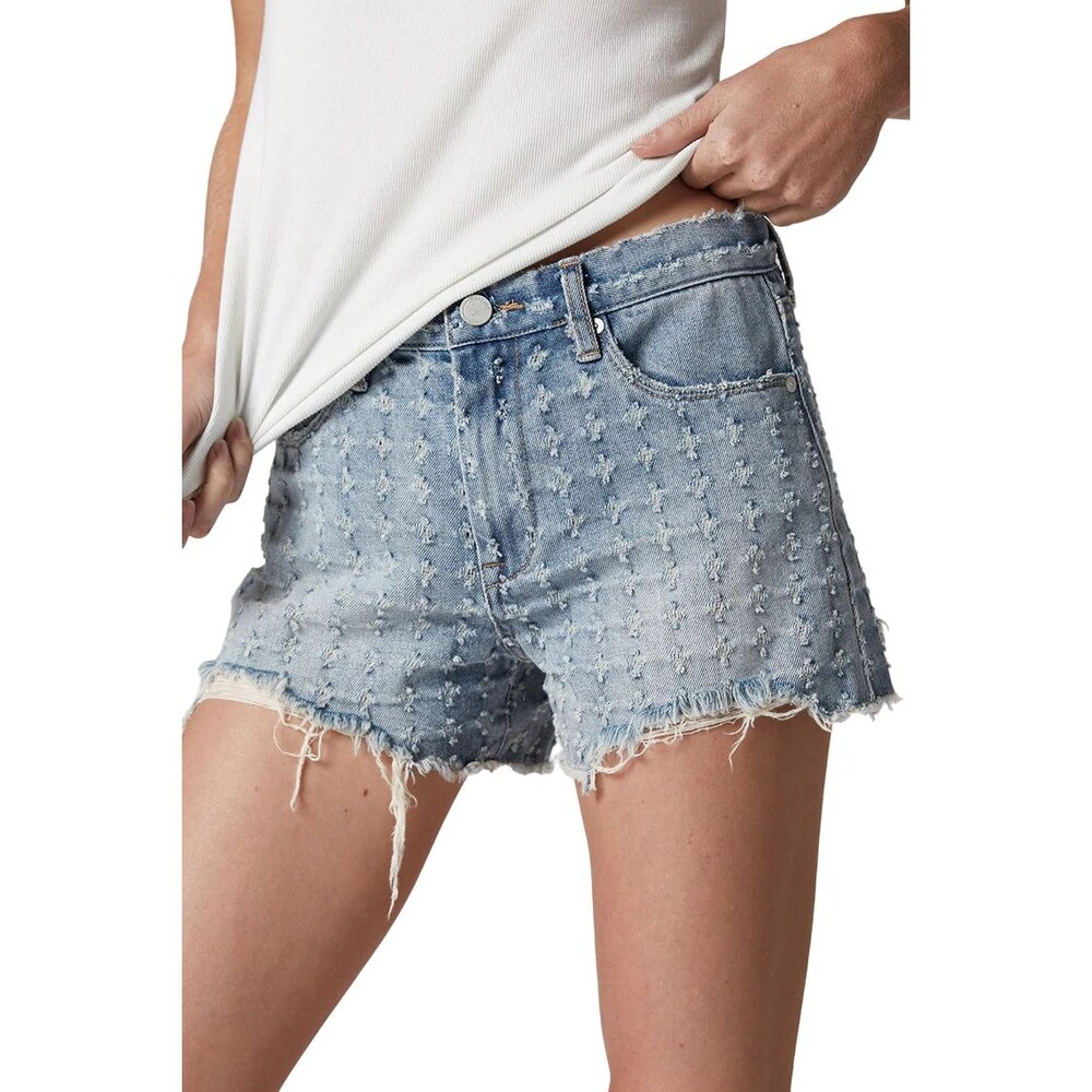 BLANKNYC The Barrow Vintage High Rise Distressed Denim Jean Shorts SIZE 26